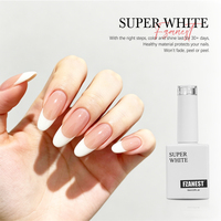 FZANEST OEM Série Blanche Professionnelle Française 15ml Gel UV Professionnel Produits de Salon Fournitures pour Ongles Vernis Gel Couleur Blanc Rose
