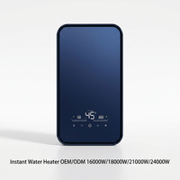 Calentador de Agua Eléctrico Instantáneo sin Tanque de 24000W para Toda la Casa, Uso en Hogar, RV, Exteriores y Hoteles, Acero Inoxidable, Fabricación OEM ODM, Venta al Por Mayor