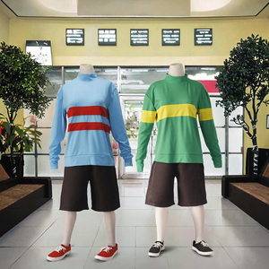 Cosplay da donna prototipo di missione Frisk Chara tuta Halloween gioco Cosplay - Product Image 3