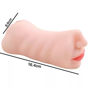 Masturbatore in Silicone a Forma di Bocca e Vagina, Giocattolo Sessuale con Clitoride Artificiale, Bambola dell'Amore in TPE, Masturbatore Vaginale per Uomo - Product Image 6