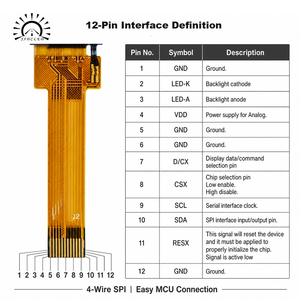 1.28 इंच पतली tft <span class=keywords><strong>Lcd</strong></span> डिस्प्ले मॉड्यूल 240x240 राउंड Spi Tft डिस्प्ले औद्योगिक ips <span class=keywords><strong>Lcd</strong></span> स्क्रीन - Product Image 6