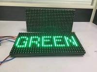 Hub12 Port Dip546 warna tunggal 320mm * 160mm P10 modul tampilan LED warna merah tunggal layar gulir Digital