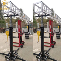 Torre de elevación de truss tipo manivela para altavoces line array y estructuras de iluminación, similar a Icon Line Array Speaker Crank Stand Lighting Truss Lift