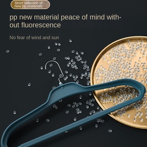 Single Tier hộ gia đình áo nhựa Rack cho Cashmere chống Vai liền mạch Bold đặc biệt treo hỗ trợ cho ban công - Product Image 3