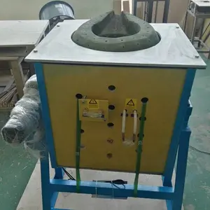Horno de fusión por inducción de frecuencia media Hierro acero cobre latón aluminio chatarra horno de fusión por inducción para la venta