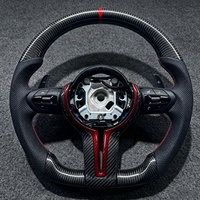 Volant de voiture en fibre de carbone noir perforé en cuir, très demandé, compatible avec BMW F10 F30 F31 F32 F20 E92 E60 X6 E90 E70 M3