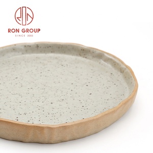 Vente <span class=keywords><strong>en</strong></span> gros vaisselle de service de buffet de restaurant à domicile plats de service bon marché <span class=keywords><strong>assiette</strong></span> ronde <span class=keywords><strong>en</strong></span> céramique - Product Image 3