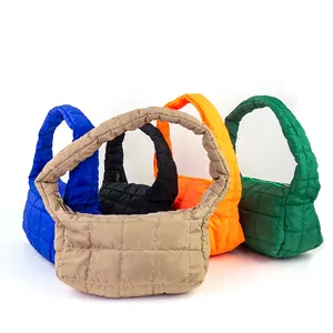New Autumn Winter Puffer Bags Women Small Handbag Ladies Cute Mini Purse Shoulder Clutch Purse Handbag For Women