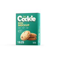 Boîte en carton pliable de qualité supérieure avec gaufrage et revêtement UV, logo personnalisé imprimé pour l'emballage de biscuits et de bonbons
