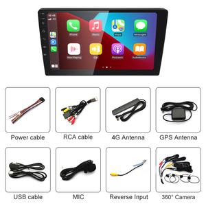 TS10 8CORE 360 ° Lecteur Android universel pour voiture 9'' 10'' 4G WIFI Carplay sans fil Navigation GPS Écran multimédia - Product Image 5