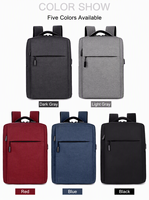 Sac à dos pour ordinateur portable en tissu Oxford personnalisé en usine avec poche avant zippée et pochette pour trolley, idéal pour le travail quotidien et les voyages d'affaires