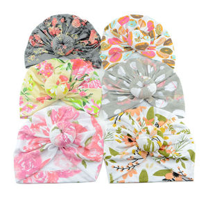 Go Party-<span class=keywords><strong>gorro</strong></span> de algodón con estampado de flores para bebé, <span class=keywords><strong>gorro</strong></span> de <span class=keywords><strong>Hospital</strong></span> para <span class=keywords><strong>recién</strong></span> <span class=keywords><strong>nacido</strong></span>, turbante con nudo, Donuts - Product Image 1