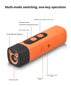 Nuovo Dissuasore Ultrasuoni Intelligente in Plastica <span class=keywords><strong>per</strong></span> <span class=keywords><strong>Cani</strong></span>, 4-in-1 Portatile Antiabbaio, Addestratore e Torcia Autodifesa <span class=keywords><strong>per</strong></span> Esterni - Product Image 6