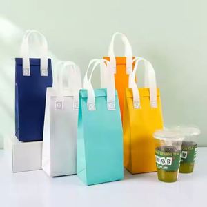 Sac isotherme jetable écologique en non-tissé imperméable pour repas, boissons et plats à emporter, motif Doggy Letter - Product Image 3