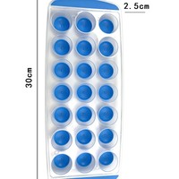 Petit moule à glaçons en plastique à 21 grilles Plateau de presse écologique pour boules de glace et crème glacée maison Facile à utiliser