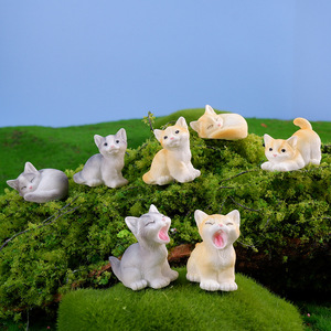 Cute Mini Resin <strong>Cat</strong> Ornaments Multiple Colors Small Sculptures for Home Decor Animal <strong>Figurines</strong> - Product Image 2