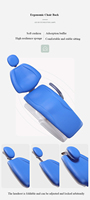 Certificat CE chaise de médecin dentaire portable en métal orl, chaise d'unité dentaire
