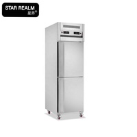 Congélateur à plateau de 25 °C | Congélateur refroidisseur à double température trois modes | Acier inoxydable | Supports à plateau réglables | Cuisine commerciale