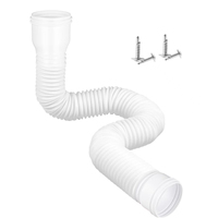 Tuyau d'extension de drainage flexible en PE de 1,5 m, anti-âge, extensible, pour gouttière extérieure, alimentation directe usine