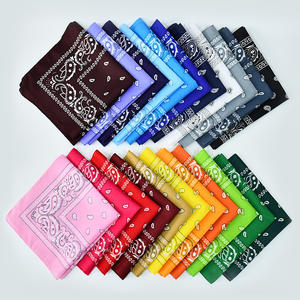 Paquete de 12 pañuelos cuadrados de Cachemira de algodón con tinte anudado, diademas versátiles y pañuelos de vaquero para hombres y mujeres - Product Image 2