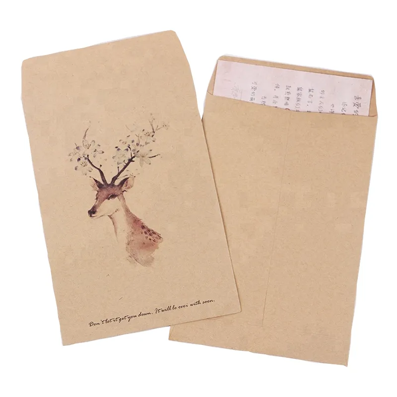 Factory customized kraft paper envelopes, invitations, packaging, any size, price discount