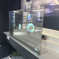 Écran tactile OLED transparent de 55 pouces pour les points de vente en libre-service, les magasins de détail, les centres commerciaux et les ascenseurs, résolution FHD