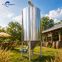 Cuve de mélange de bière Tonsen de haute qualité 500L 1000L 2000L 5000L en acier inoxydable avec agitateur