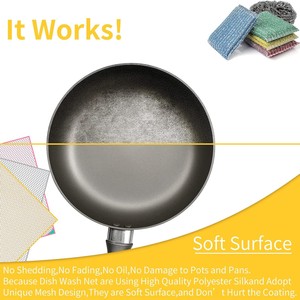 Nhà Máy Nhà Bếp Làm Sạch Nhanh Chóng Khô Sợi Nhỏ Món Ăn Vải <span class=keywords><strong>Net</strong></span> Không Xước Tái Sử Dụng Sợi Nhỏ 3D Lưới Vải - Product Image 3