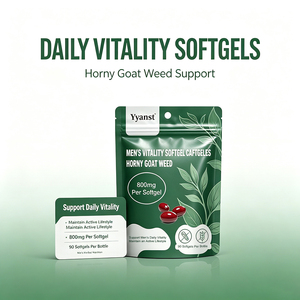 Suplementos de extracto de Horny Goat Weed en cápsulas blandas de primera calidad, apoyo a la vitalidad diaria masculina, nutrición herbal para un estilo de vida activo, OEM ODM - Product Image 4
