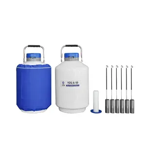 Small 6 Liter Semen Litre Liquid Nitrogen Container Artificial Pigs Semen Tank