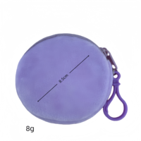 Porte-clés en peluche personnalisables avec portefeuille et porte-monnaie, mini porte-clés, étui portable pour écouteurs pour étudiants, idéal pour les cadeaux du Nouvel An
