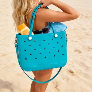 时尚拼色设计 时尚现代风格 鲜艳色彩 多种选择 流行 EVA 手提包 - Product Image 3