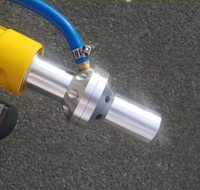 Pistolet de sablage sec et humide sans poussière à haute pression Tête de pistolet de sablage résistant à l'usure Trou intérieur 10mm