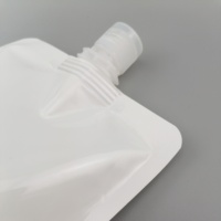 Pochette à bec montant avec capuchon, sac plastique d'impression personnalisé pour lotion de soin de peau, cosmétiques, avec capuchon, 500 ml, 10 pièces