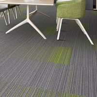 Dalles de moquette tuftées à la machine, 100 % nylon, avec support antidérapant en PVC, 50x50 cm, épaisses, pour bureau, directement de l'usine
