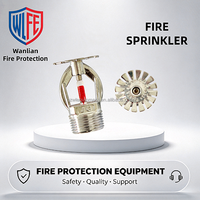 68 ℃   Kepala Sprinkler Kebakaran Tipe Standard Response Pendent, Sprinkler Kebakaran Baja Tahan Karat untuk Sistem Perlindungan Kebakaran Otomatis