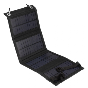 Oferta Especial: Panel Solar Plegable de 8W, Negro, Alta Eficiencia (19%), para Carga de Celulares, Portátil, para Camping y Actividades al Aire Libre - Product Image 4
