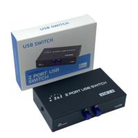 FJ-1A2B FJGEAR manuel 2 ports 2 en 1 usb 2.0 commutateur de partage 2 ordinateur partager une imprimante commutateur usb haute définition