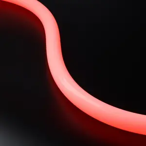 Barre lumineuse de pixels polychrome Lampe au néon flexible lumineuse à 360 degrés Barre lumineuse numérique RVB adressable LED flexible strins couleur