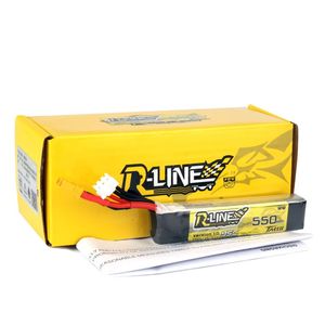Batería Recargable LiPo Tattu R-Line 1.0, 550mAh, 95C, 2S 3S1P, 7.4V 11.1V, Conector XT30, para Drones de Carreras FPV RC, Quadcopter - Product Image 2