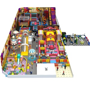 Aire de jeux intérieure pour adultes et enfants, aire de jeux souple avec parc de trampolines, vente en gros mondiale - Product Image 1