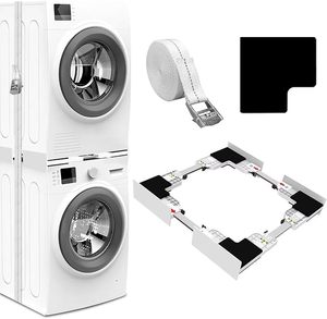 Universal <b>Washing</b> <b>Machine</b> Dryer Stacking Kit Adjustable Laundry Appliance <b>Stand</b> Frame Ratchet Strap for Household Hotel - Product Image 1
