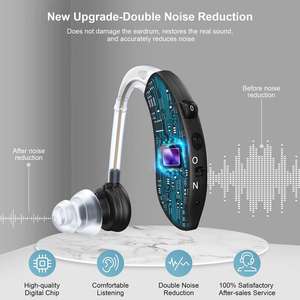 อุปกรณ์ช่วยลดเสียงรบกวนแบบไร้สายช่วยในการได้ยินอุปกรณ์ช่วยฟังเครื่องขยายเสียงแบบชาร์จไฟได้ Bte สำหรับผู้สูงอายุ - Product Image 3