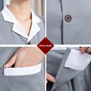 Tùy Chỉnh Duy Nhất Ngực Áo Khách Sạn Vệ sinh Đồng Phục Sạch Hơn Nhân Viên Giúp Việc Làm Việc In Thêu Biểu Tượng Tùy Chỉnh Đồng Phục - Product Image 6