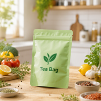 Sachet Doypack en plastique thermoscellable à impression numérique, faible MOQ, pour poudre de thé vert Matcha, pour salade et lait, échantillon gratuit