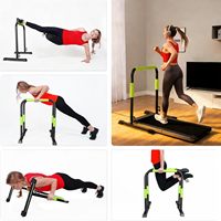 Barres parallèles portables séparées pour exercices de calisthénie, support de musculation autoportant robuste et solide