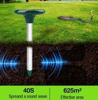Répulsif solaire en ABS pour taupes, campagnols, rats et ratons laveurs – Contrôle écologique des nuisibles en extérieur pour pelouses et jardins