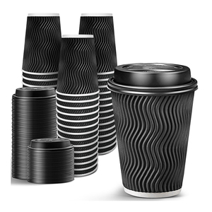 Wholesale Custom Logo Single Double Wall Biodegradable Eco Friendly Disposable 7oz Paper Coffee Cups for Hot Beverages Takeaway