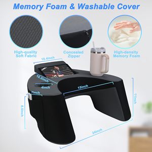 Bộ nhớ bọt đọc gối <span class=keywords><strong>Lap</strong></span> bàn chơi game cánh tay hỗ trợ định vị cho công việc đan móc chơi trò chơi-cho giường sofa sàn - Product Image 2