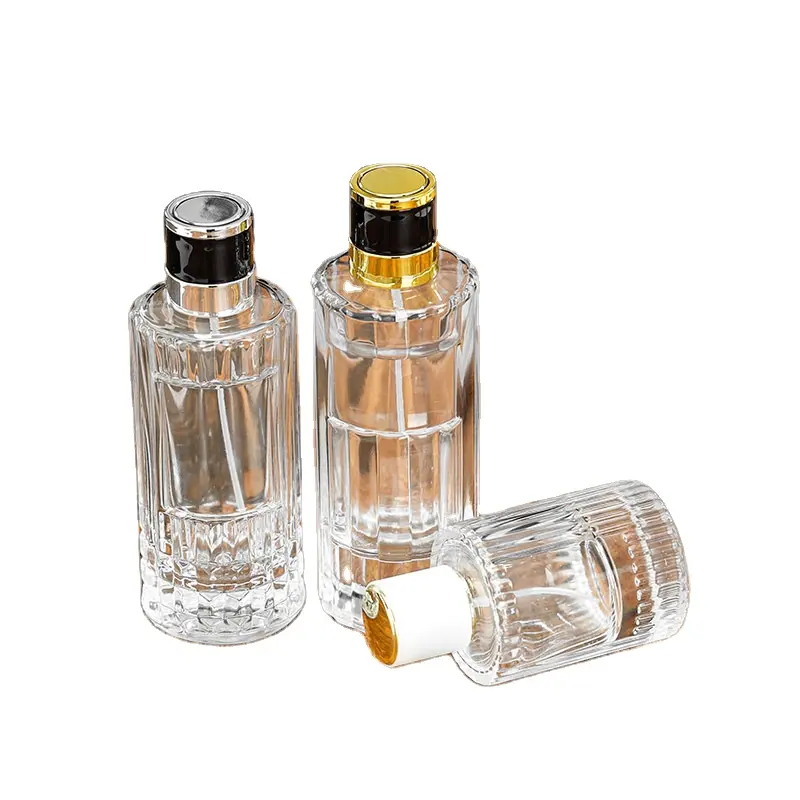 Bouteille de parfum atomiseur réutilisable de 50ml en aluminium bouteilles de parfum de voyage de poche extérieure vente en gros